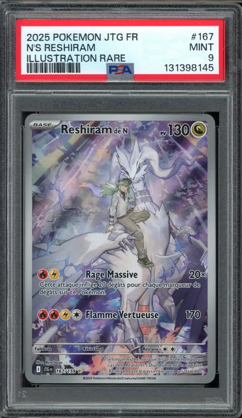 PSA 9 Reshiram de N