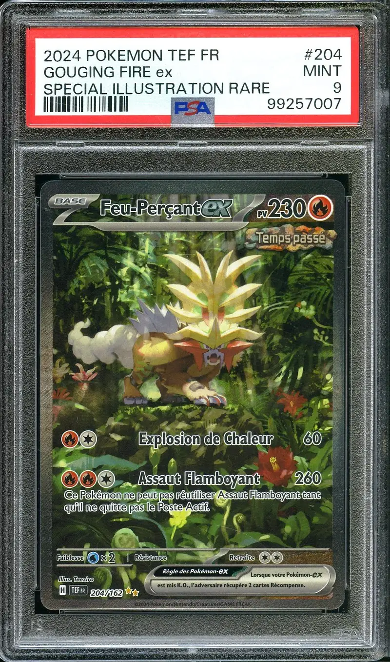 PSA 9 Feu-Perçant Ex