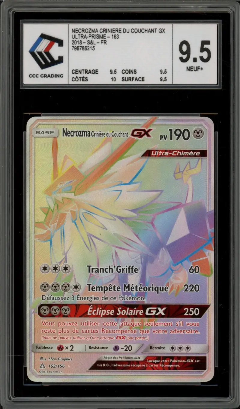 CCC 9.5 Necrozma Crinière du Couchant Gx Rainbow