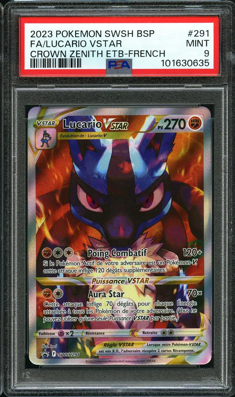 PSA 9 Lucario VStar