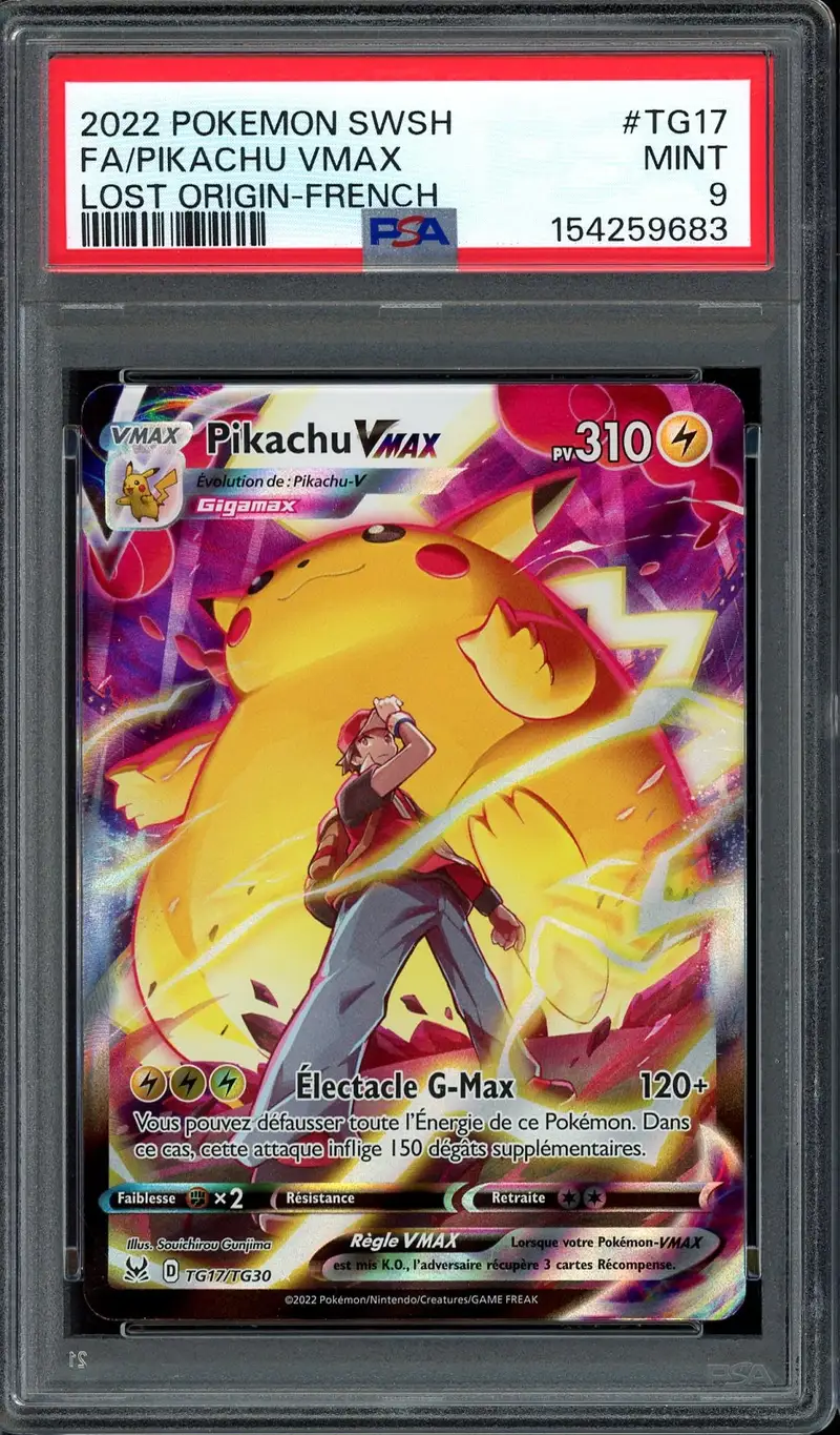 PSA 9 Pikachu VMax