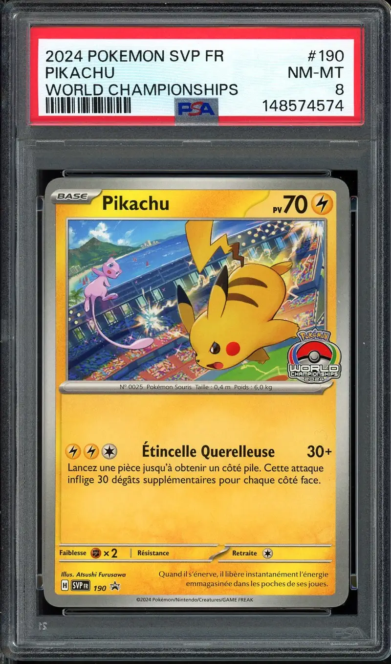 PSA 8 Pikachu