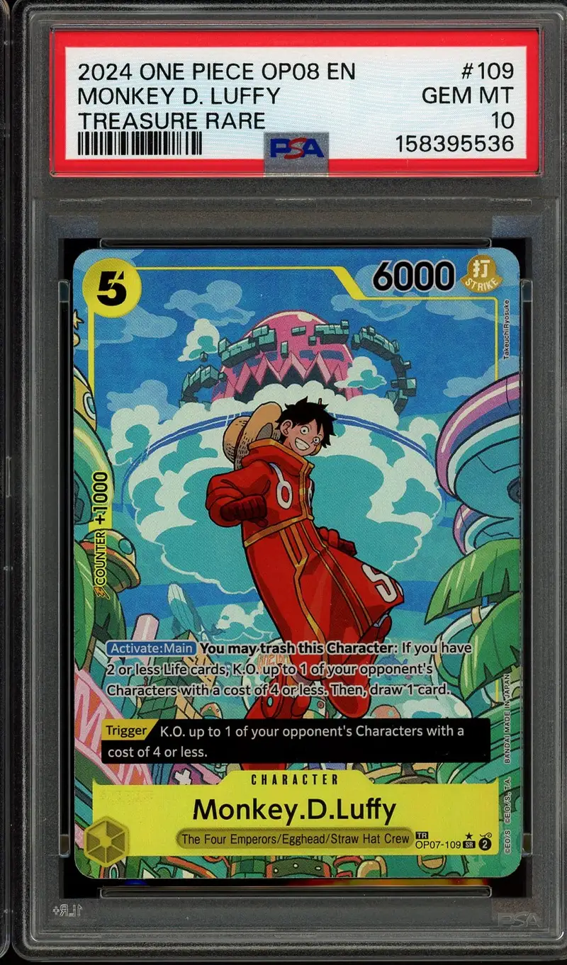 PSA 10 Monkey D. Luffy