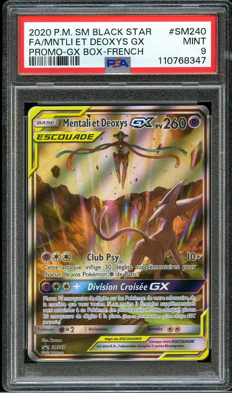 PSA 9 Mentali et Deoxys Gx