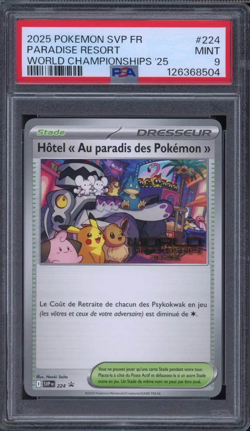 PSA 9 Hôtel "Au Paradis des Pokémon"