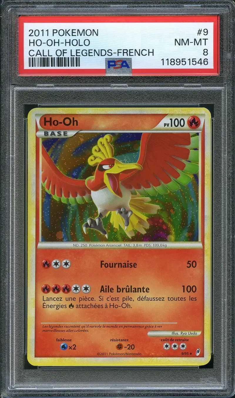PSA 8 Ho-Oh Holo