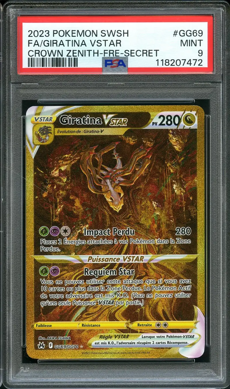 PSA 9 Giratina VStar Gold