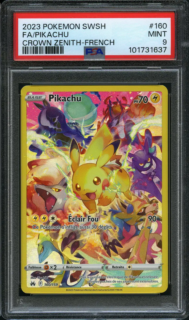 PSA 9 Pikachu
