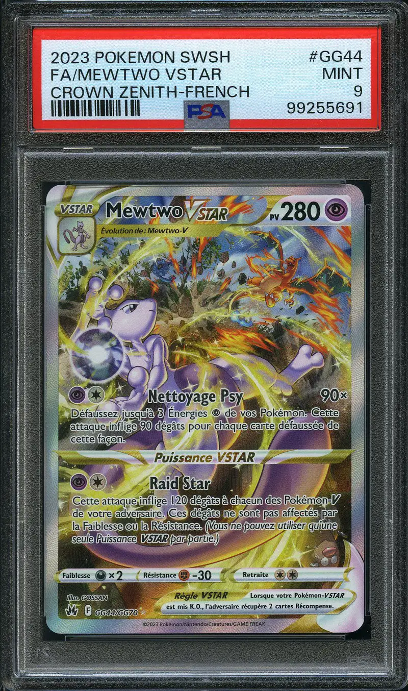 PSA 9 Mewtwo VStar