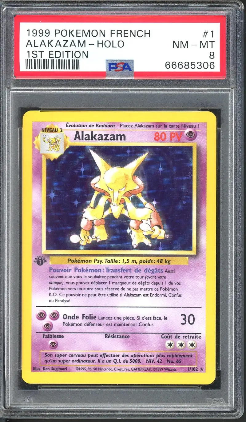 PSA 8 Alakazam Holo