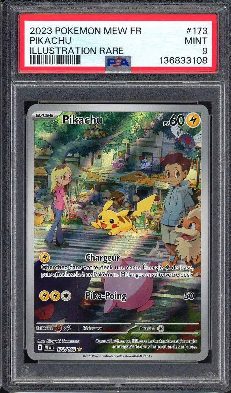 PSA 9 Pikachu