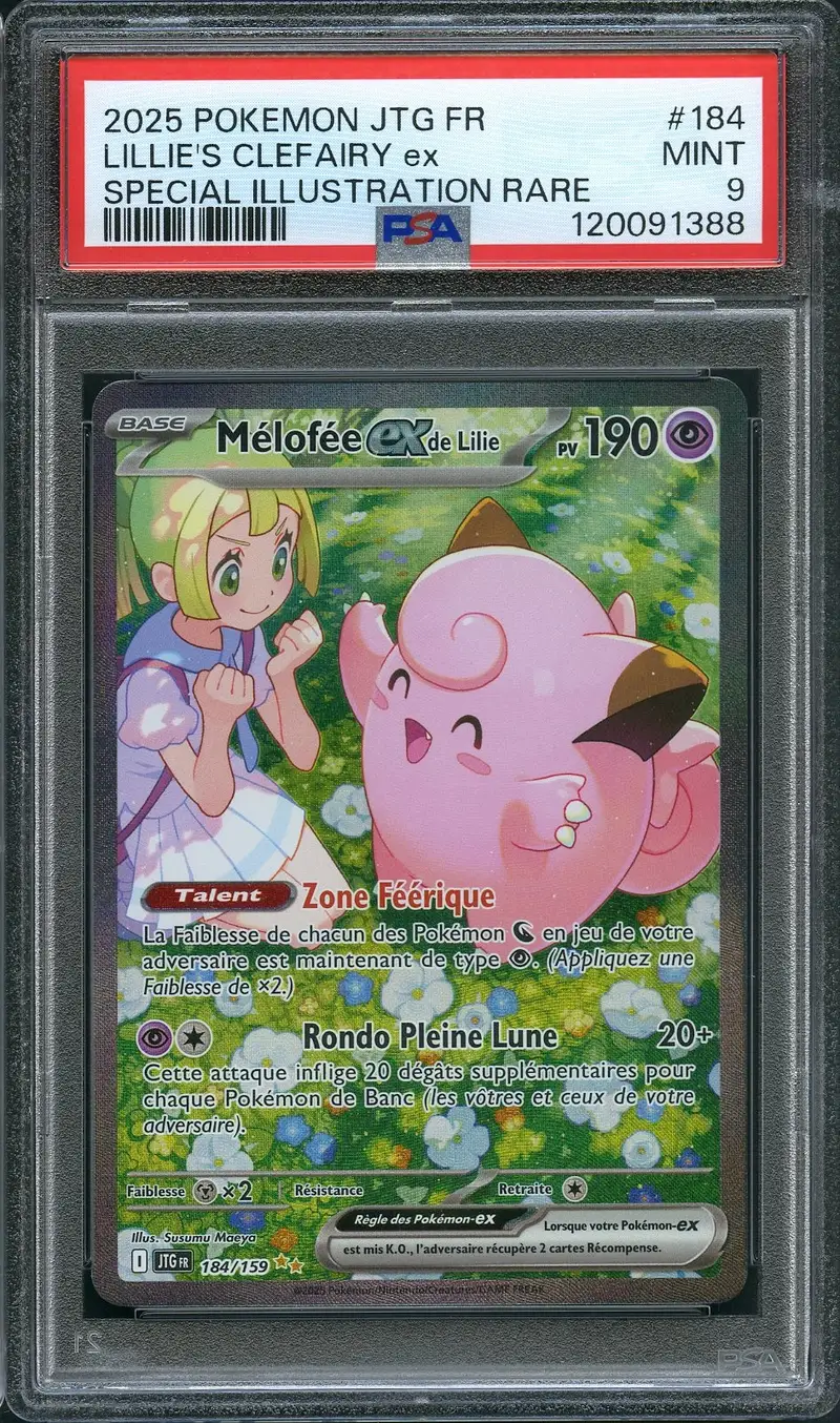 PSA 9 Mélofée Ex de Lilie