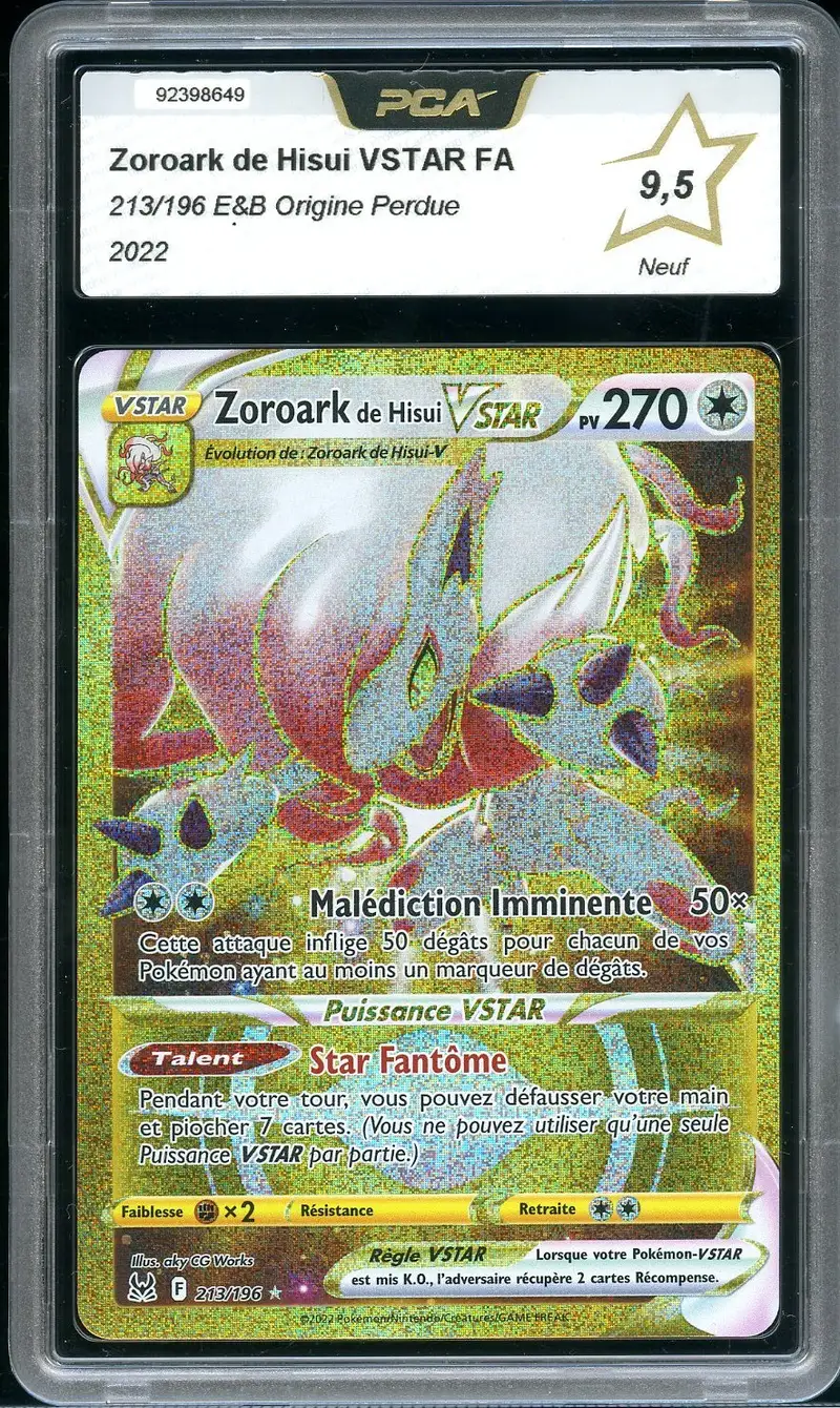 PCA 9.5 Zoroark de Hisui VStar Gold
