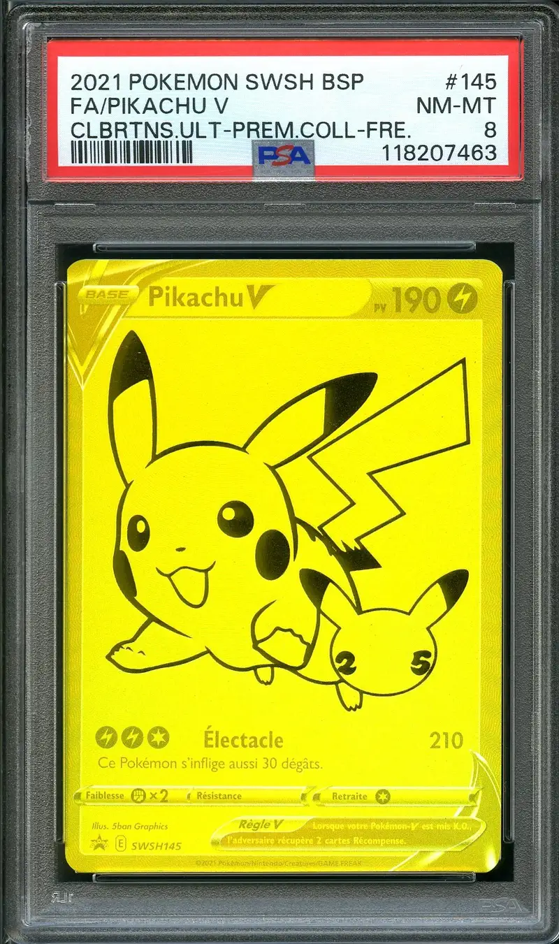 PSA 8 Pikachu V
