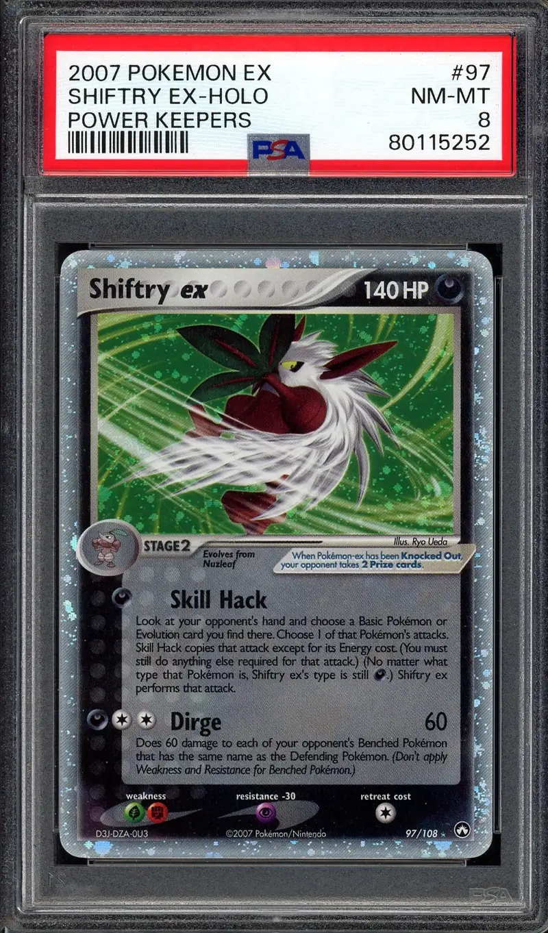 PSA 8 Shiftry Ex