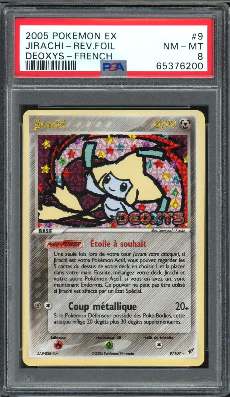PSA 8 Jirachi Holo Reverse