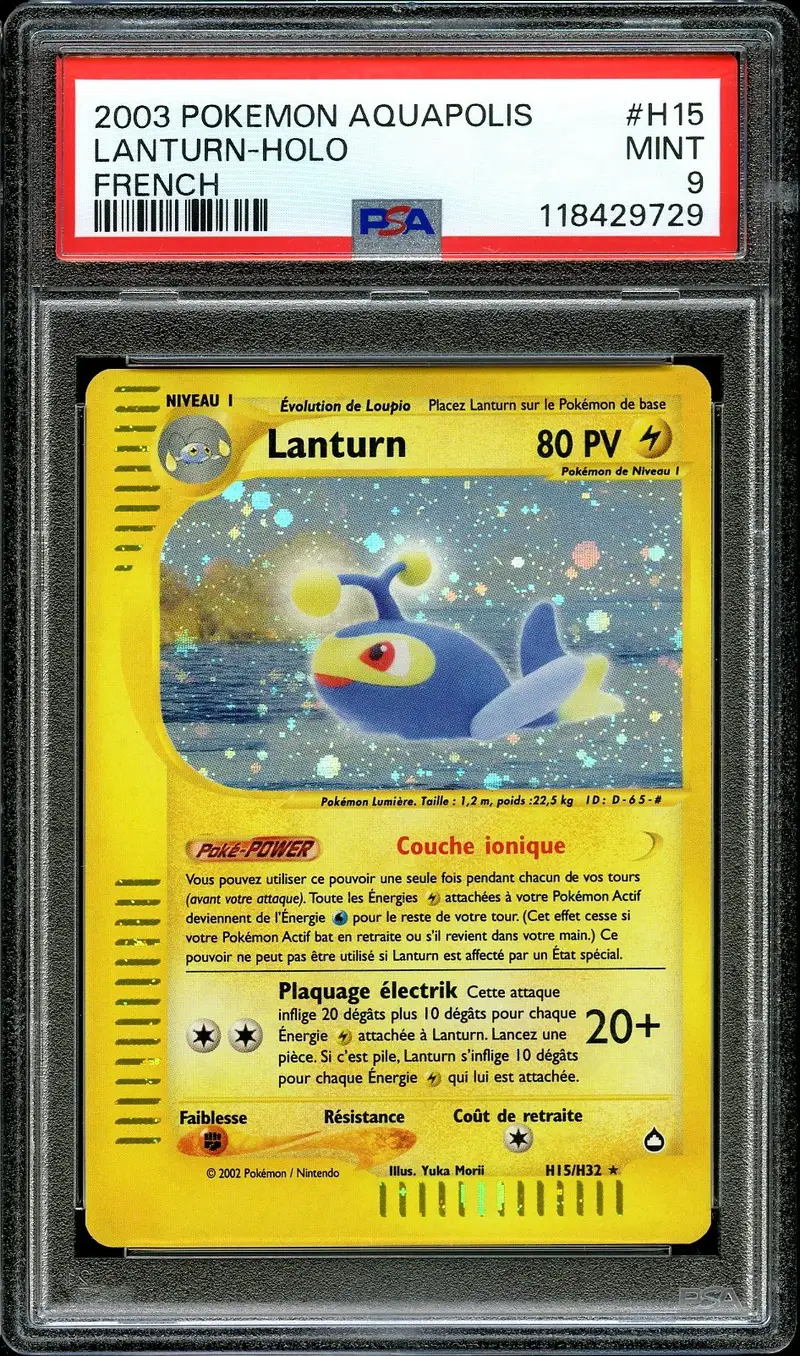 PSA 9 Lanturn Holo