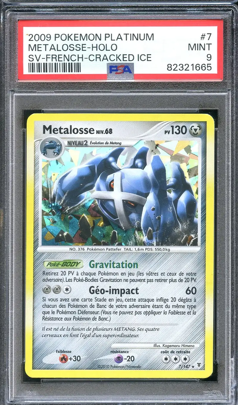 PSA 9 Métalosse Holo Cracked Ice