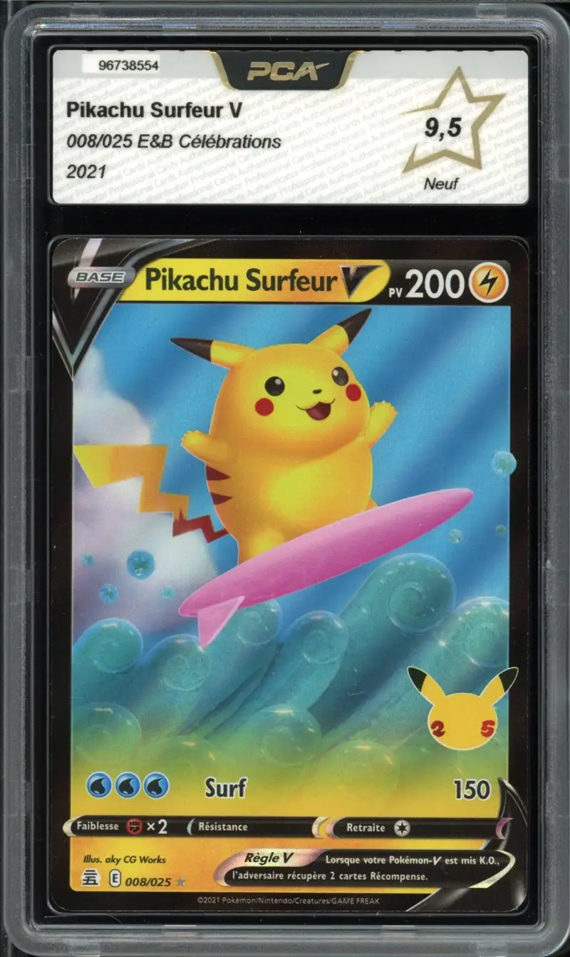 PCA 9.5 Pikachu Surfeur V