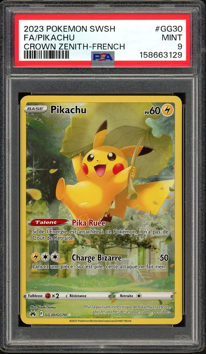PSA 9 Pikachu