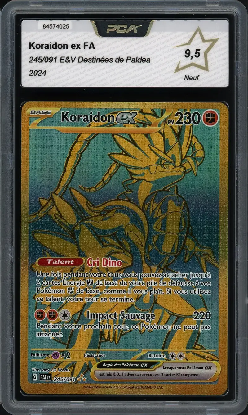 PCA 9.5 Koraidon Ex Gold