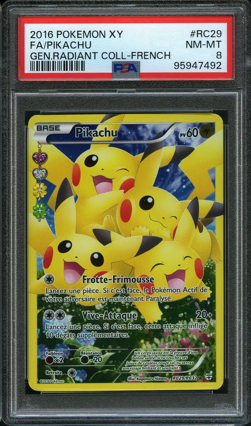 PSA 8 Pikachu