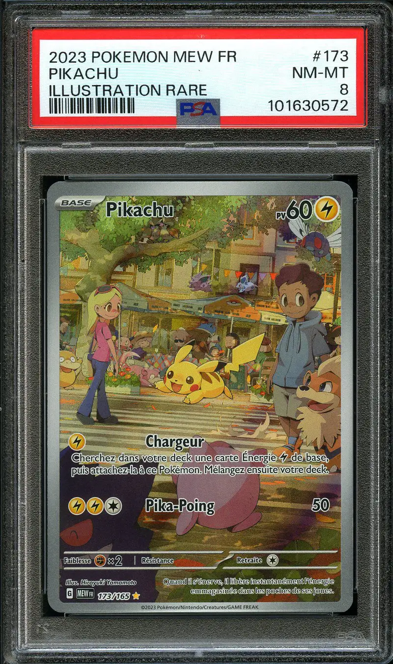 PSA 8 Pikachu