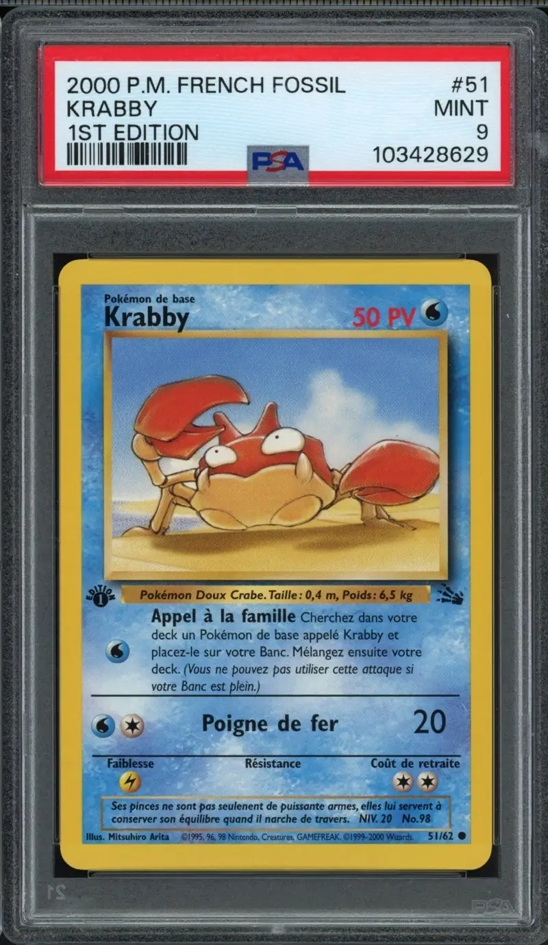PSA 9 Krabby