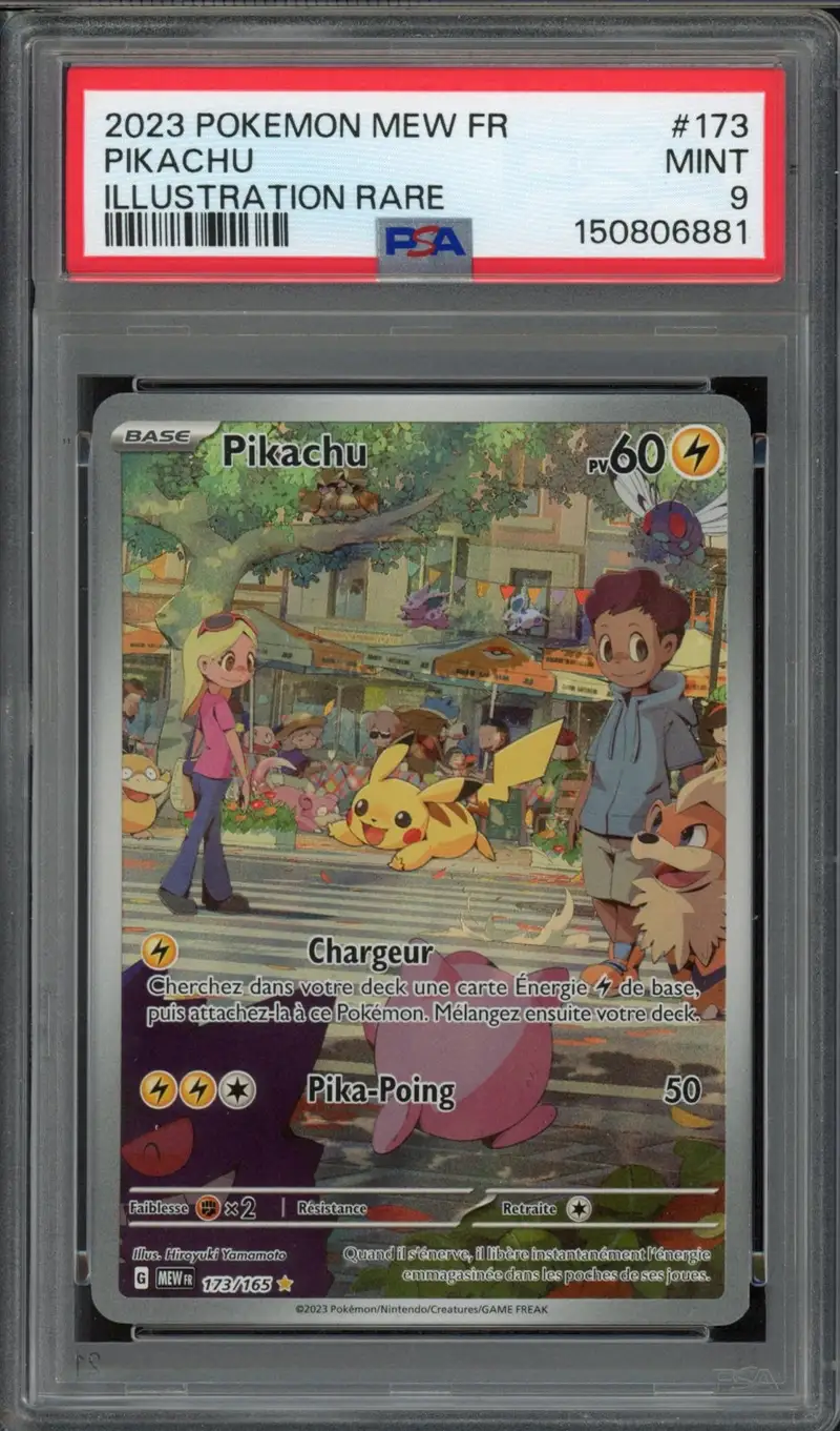 PSA 9 Pikachu
