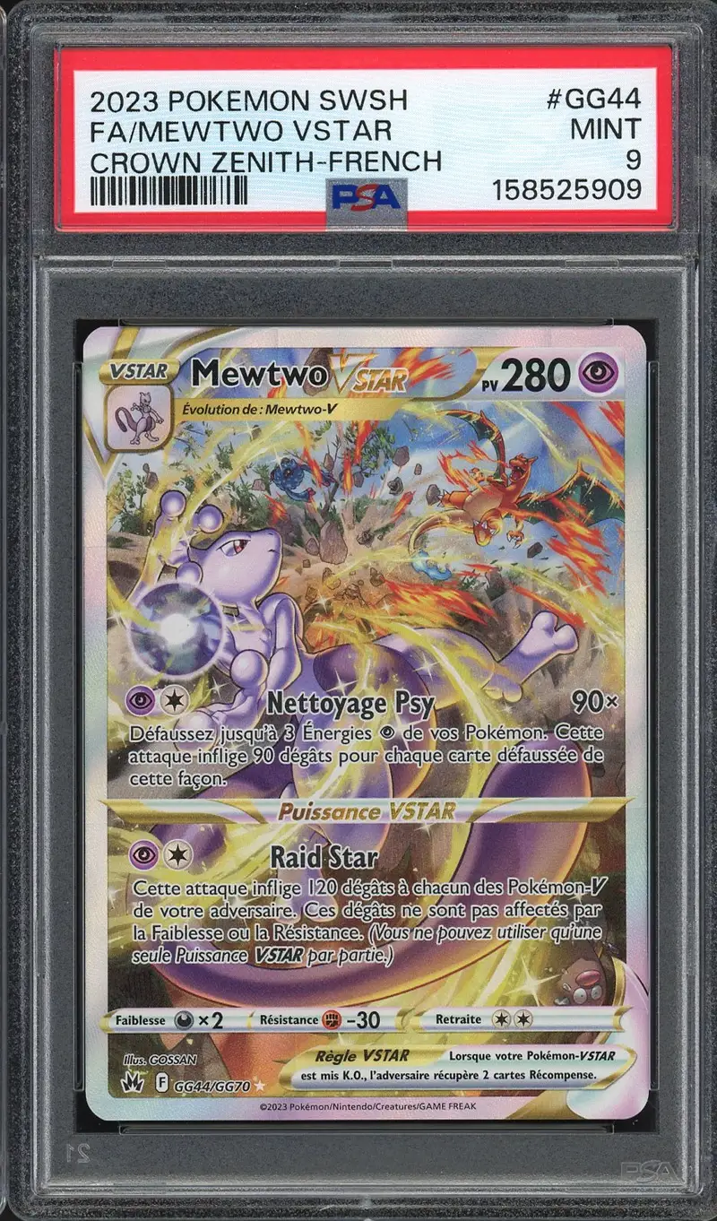 PSA 9 Mewtwo VStar