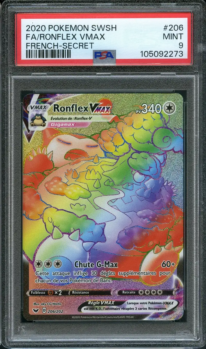 PSA 9 Ronflex VMax Rainbow