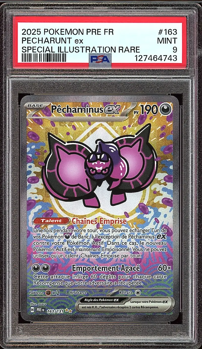 PSA 9 Pêchaminus Ex