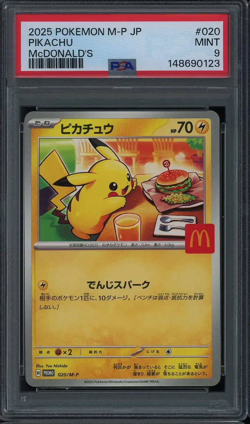 PSA 9 Pikachu