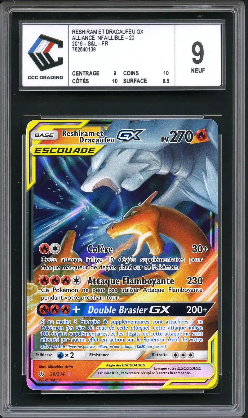 CCC 9 Reshiram et Dracaufeu Gx