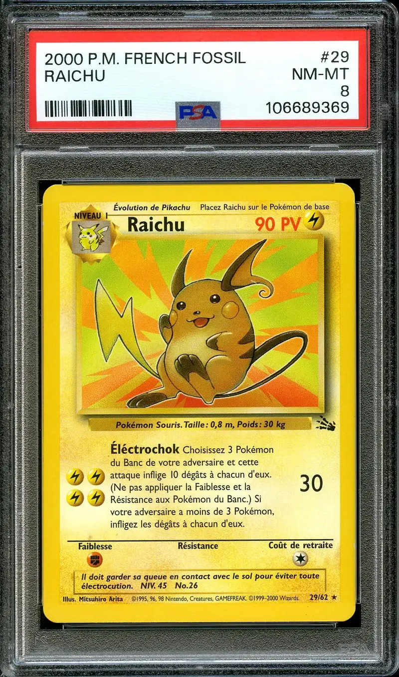 PSA 8 Raichu