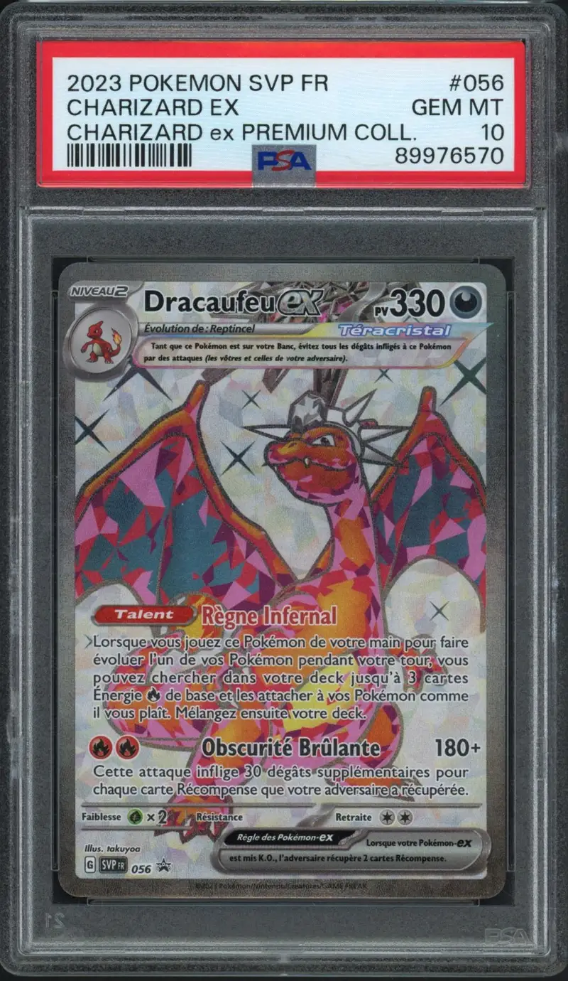 PSA 10 Dracaufeu Ex