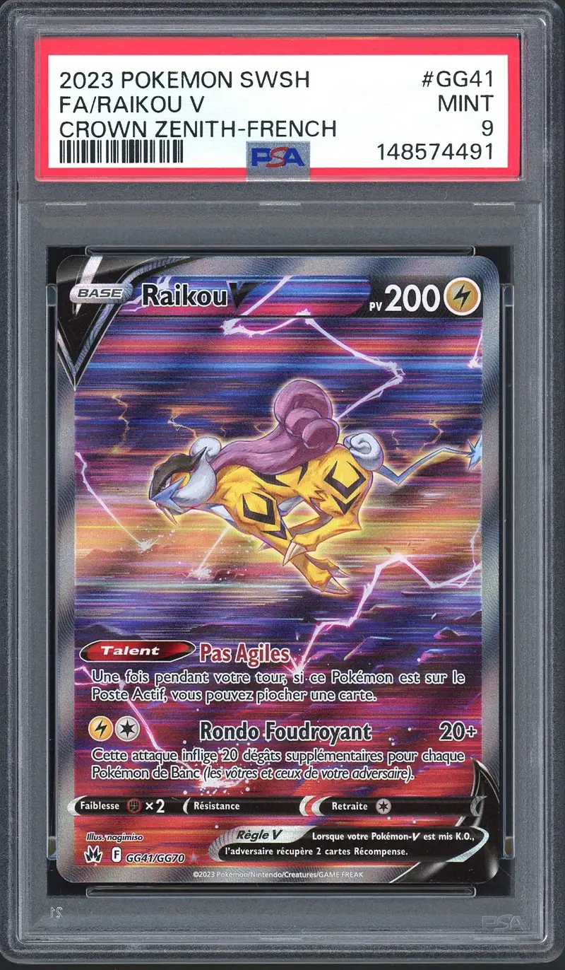 PSA 9 Raikou V