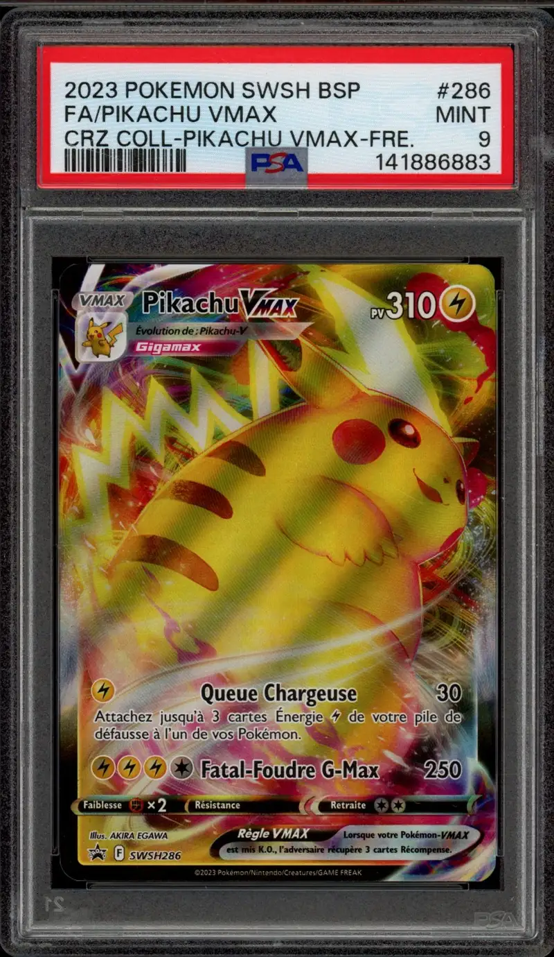 PSA 9 Pikachu VMax