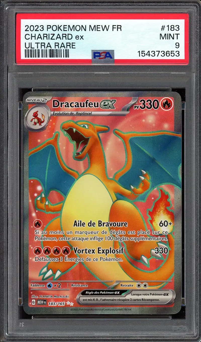 PSA 9 Dracaufeu Ex