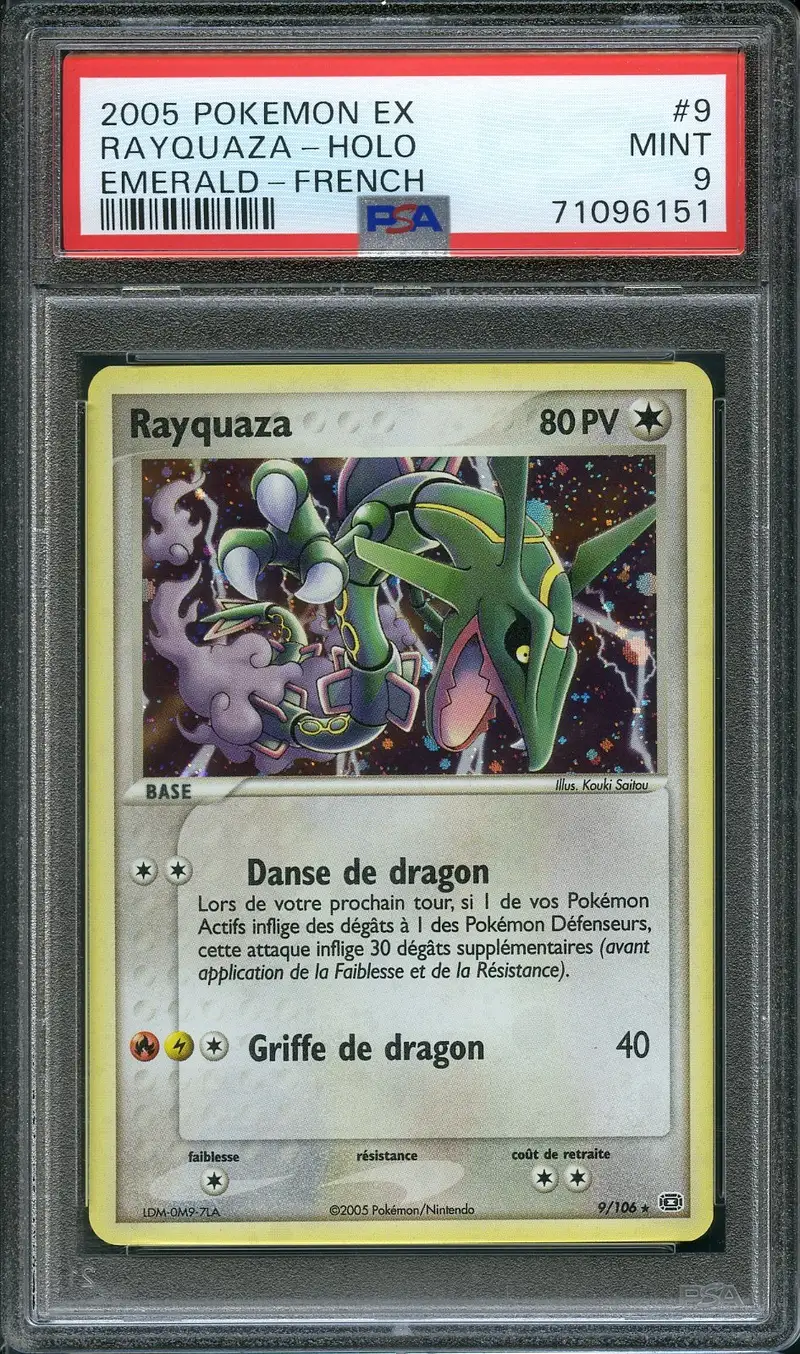PSA 9 Rayquaza Holo