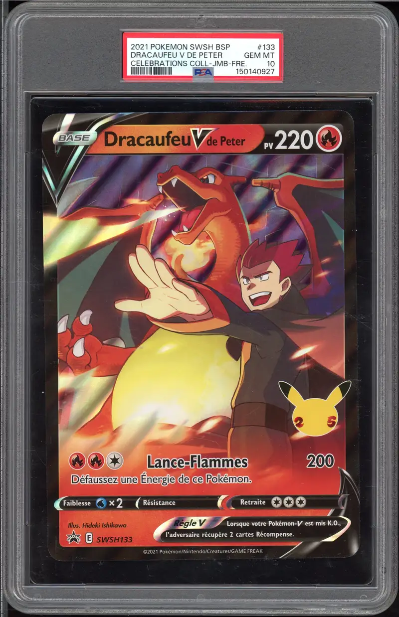PSA 10 Dracaufeu V de Peter Jumbo