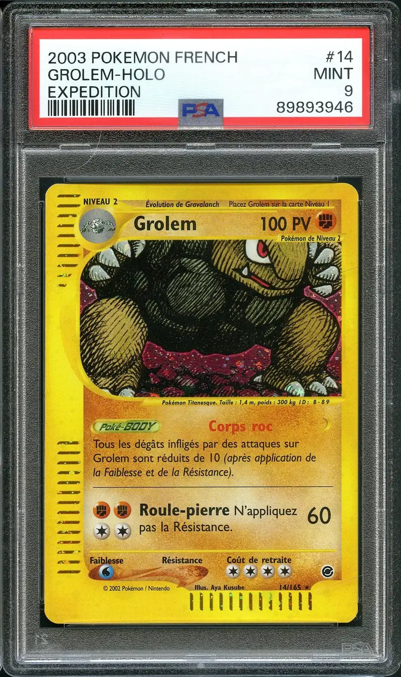 PSA 9 Grolem Holo