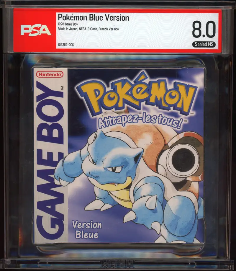 PSA 8 Pokémon Version Bleue