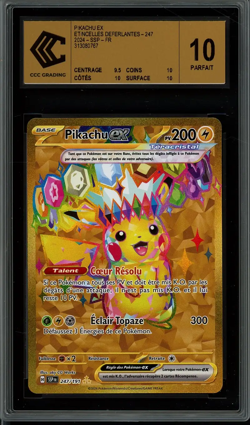 CCC 10 Pikachu Ex Gold