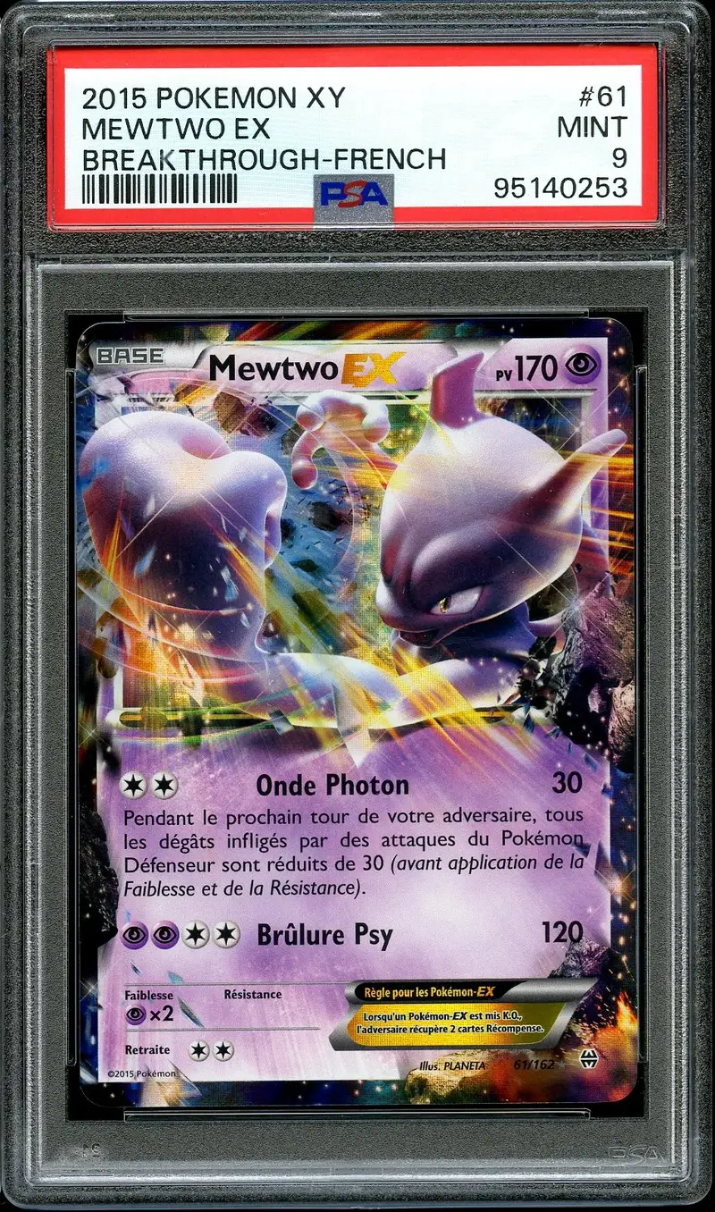 PSA 9 Mewtwo Ex