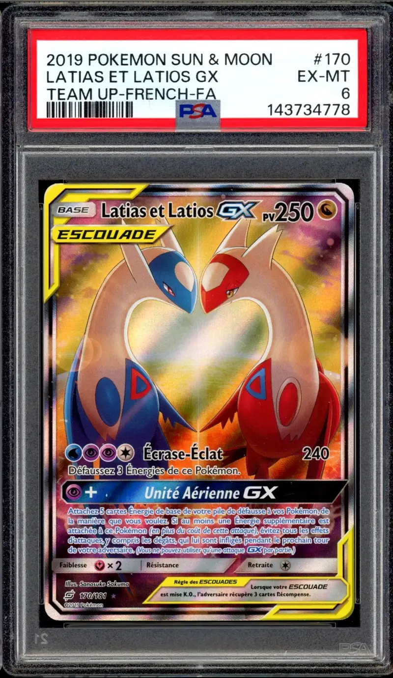 PSA 6 Latias et Latios Gx