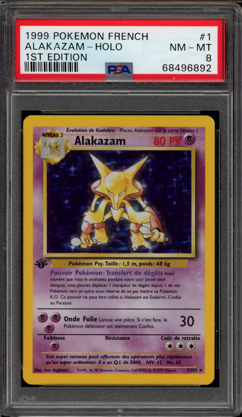PSA 8 Alakazam Holo