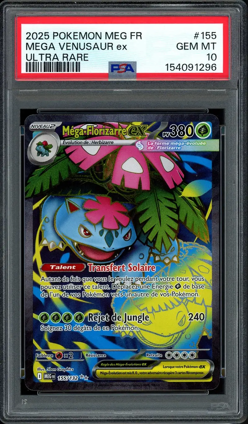 PSA 10 Méga-Florizarre Ex