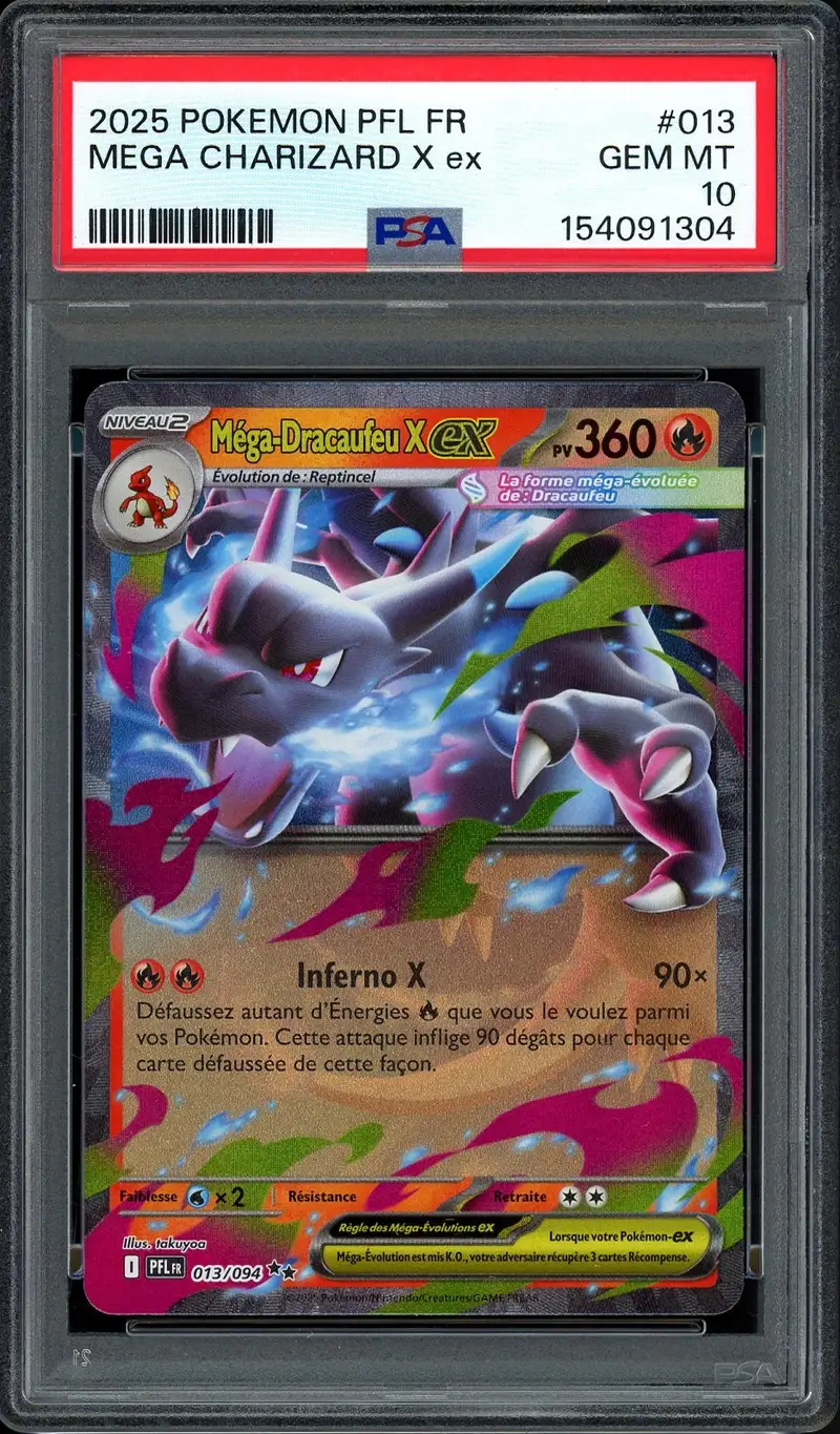 PSA 10 Méga-Dracaufeu X Ex
