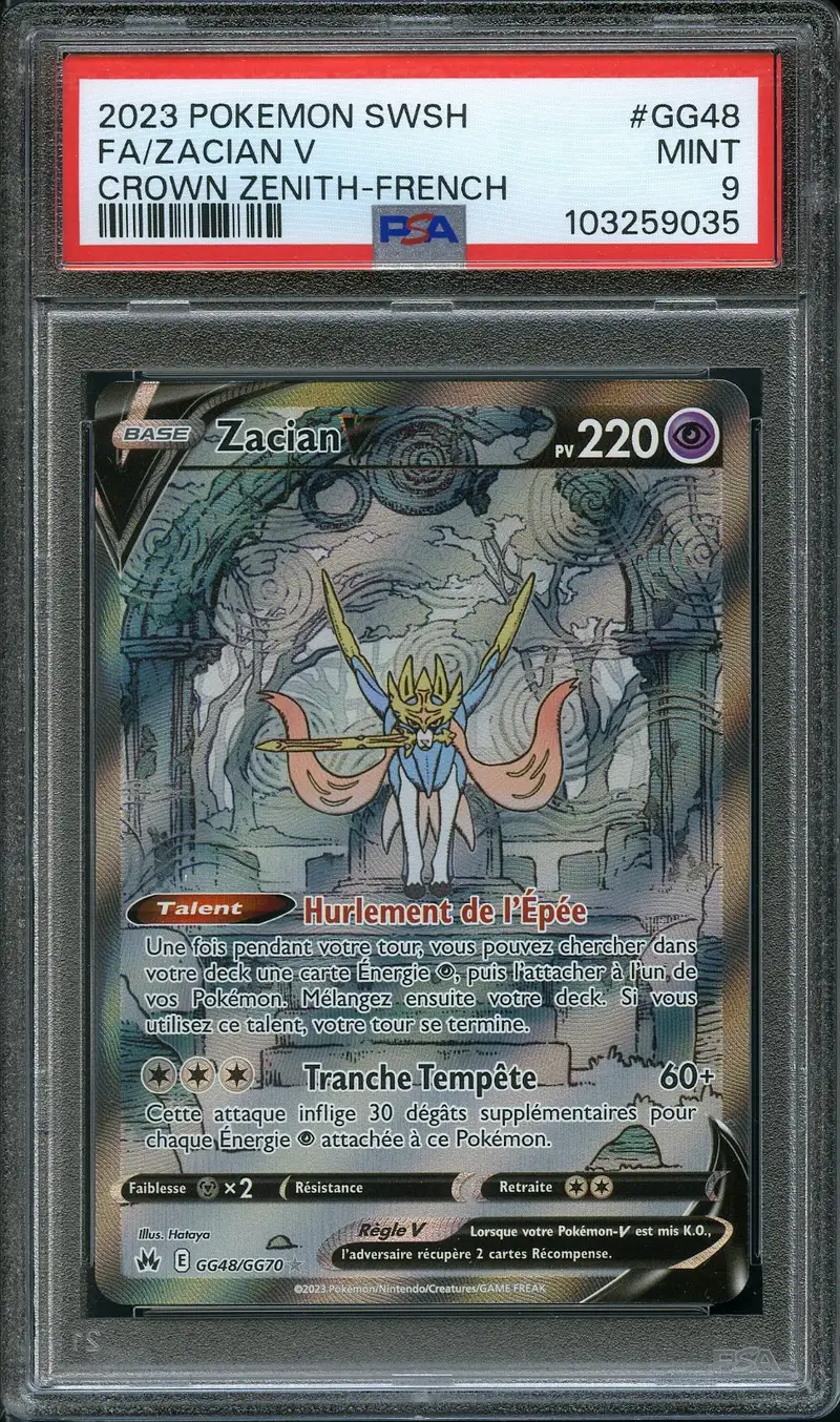 PSA 9 Zacian V
